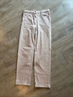 Wilfred Free Aritzia Straight-Leg Beige Jeans Size 4